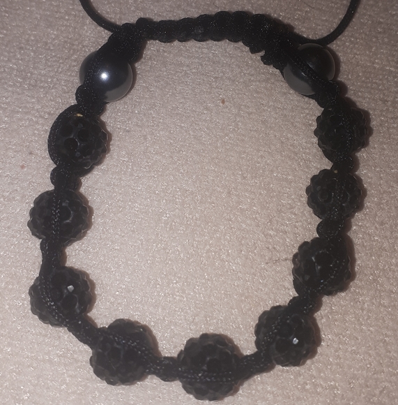Black shamballa bracelet - Picture 1 of 3